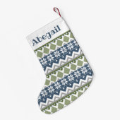 Winter Sweater Custom Strumpf Kleiner Weihnachtsstrumpf (Rückseite (Hängend))