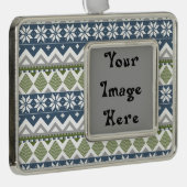 Winter Sweater Frame Ornament Rahmen-Ornament Silber (Rechts)