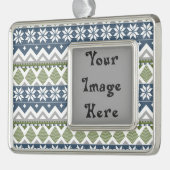 Winter Sweater Frame Ornament Rahmen-Ornament Silber (Links)