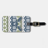 Winter Sweater Luggage Tag Gepäckanhänger (Vorderseite horizontal)