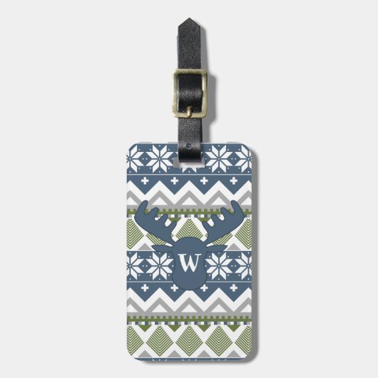 Winter Sweater Luggage Tag Gepäckanhänger (Vorderseite vertikal)