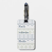 Winter Sweater Luggage Tag Gepäckanhänger (Rückseite vertikal)