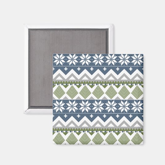 Winter Sweater Magnet (Vorderseite/Rückseite)