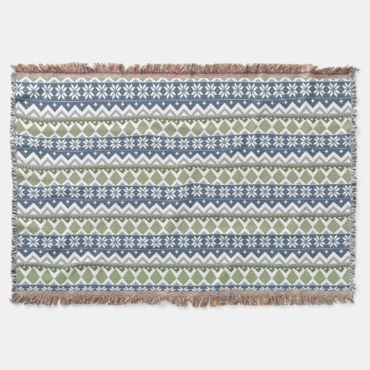 Winter Sweater Throw Blanket Decke (Vorderseite)