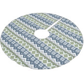 Winter Sweater Tree Skirt Polyester Weihnachtsbaumdecke (Schrägansicht)