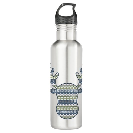 Winter Sweater Water Flasche Edelstahlflasche (Vorderseite)