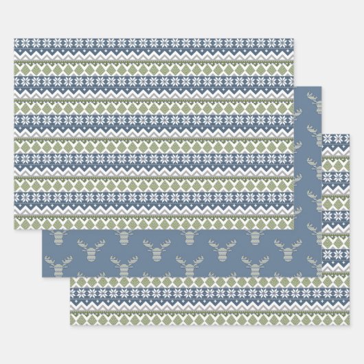 Winter Sweater Wrapping Paper Set Geschenkpapier Set (Set)