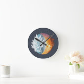 Winter Syncope Runde Wanduhr (Zuhause)