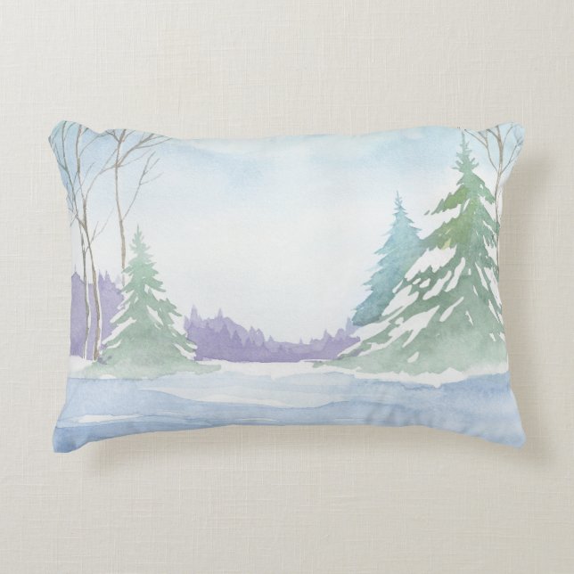 Winter Szene 3, doppelseitig bedruckt Dekokissen (Vorderseite)