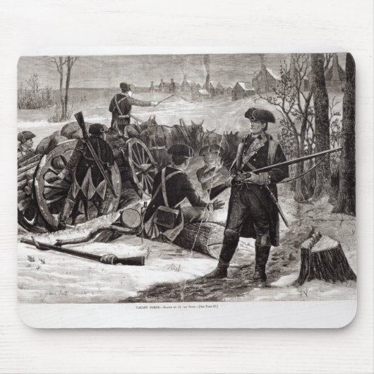 Winter-Szene am kontinentalen Armee-Lager Mousepad (Vorne)