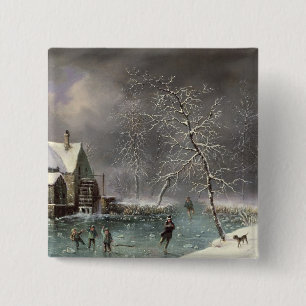 Winter-Szene Button
