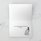 Winter-Szene der Caroler Feiertagskarte (Innenseite)