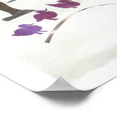 Winter Szene des Weges für Entenlings Poster (Ecke)