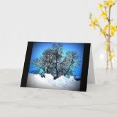 Winter-Szene, die an Sie denkt Karte (Gelbe Blume)