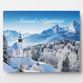 Winter-Szene Fotoplatte (Vorderseite)