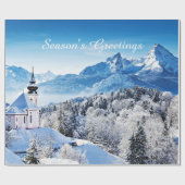 Winter-Szene Geschenkpapier (Flach)