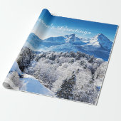 Winter-Szene Geschenkpapier (Ungerollt)