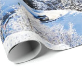 Winter-Szene Geschenkpapier (Rolleneckpunkt)