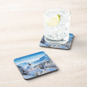 Winter-Szene Getränkeuntersetzer (Rechte Seite)