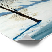 Winter Szene in Mondlicht von Henry Farrer Poster (Ecke)