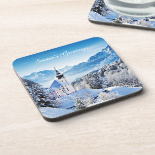 Winter Szene individuell  Getränkeuntersetzer