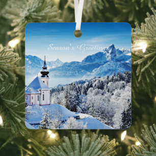 Winter Szene individuell  Ornament Aus Metall