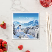 Winter Szene individuell Serviette (Beispiel)