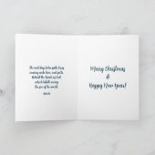 Winter Szene John 1:29 Lamm Gottes Weihnachten Karte (Innenseite)