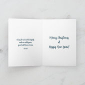 Winter Szene Luke 2:14 Herrlichkeit zu Gott Weihna Karte (Innenseite)