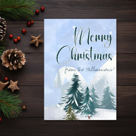 Winter Szene Luke 2:7 Erstgeborener Sohn Weihnacht Karte