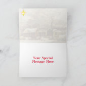 Winter Szene mit Stern, neue Haven Card Karte (Innenseite)