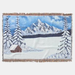 Winter-Szene-Mittelwurfdecke Decke
