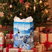 Winter-Szene Mittlere Geschenktüte