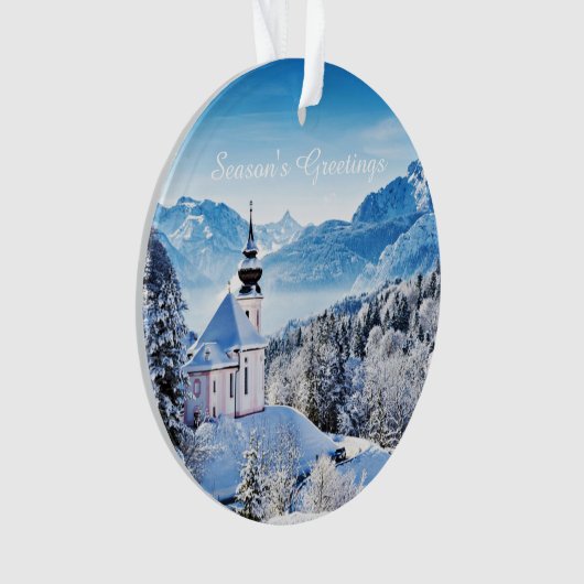 Winter-Szene Ornament (Vorderseite)