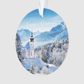 Winter-Szene Ornament (Vorderseite)