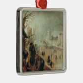 Winter-Szene Ornament Aus Metall (Rechts)