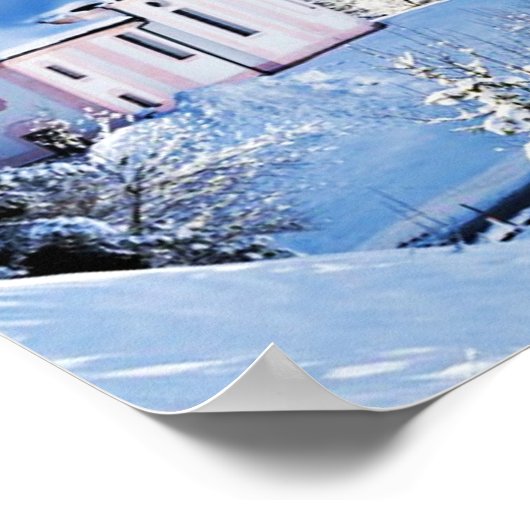 Winter-Szene Poster (Ecke)