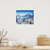 Winter-Szene Poster (Küche)