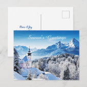 Winter-Szene Postkarte (Vorne/Hinten)