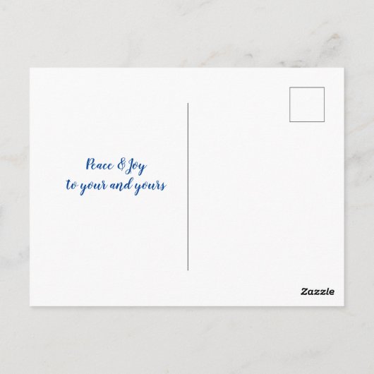 Winter-Szene Postkarte (Rückseite)