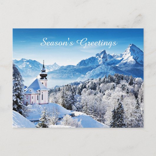 Winter-Szene Postkarte (Vorderseite)