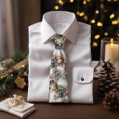 Winter Szene Santa Skulls Weihnachtsbaumen Gothmas Krawatte