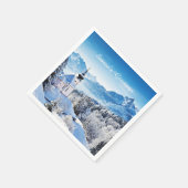 Winter-Szene Serviette (Ecke)