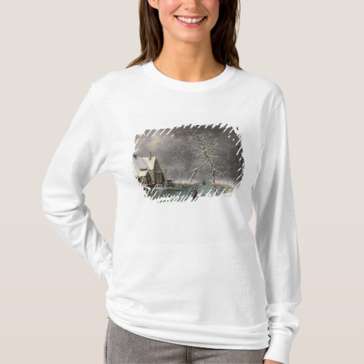 Winter-Szene T-Shirt (Vorderseite)