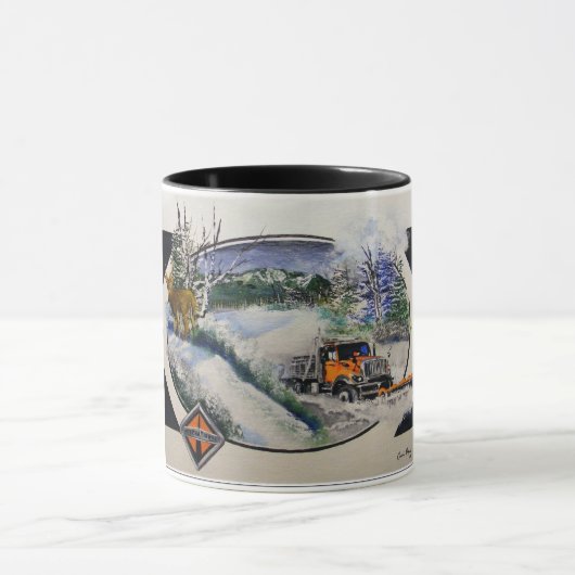 Winter-Szene Tasse (Zentrum)