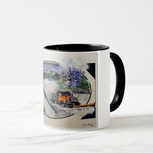 Winter-Szene Tasse (VorderseiteRechts)