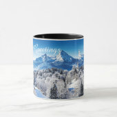 Winter-Szene Tasse (Zentrum)