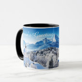 Winter-Szene Tasse (Vorderseite Links)