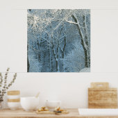Winter Szene Winter Wonderland Snowy Hintergrund Poster (Küche)