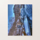 Winter Szene Wisconsin. Puzzle (Vertikal)